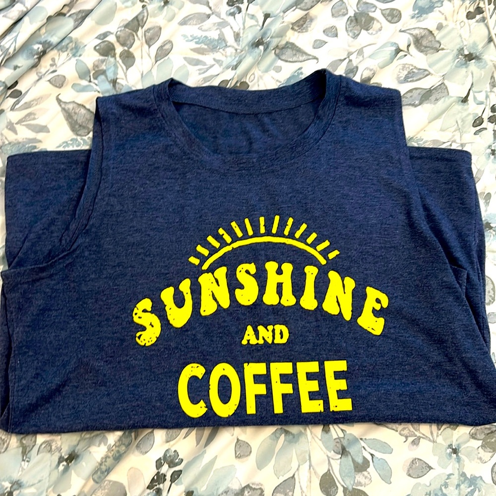 Sunshine and Coffee Tank XL